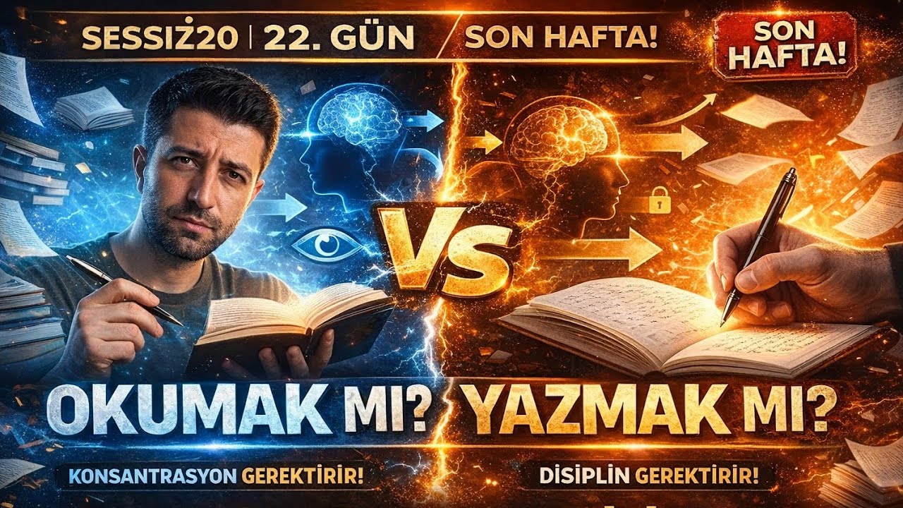 Okumak mı Yazmak mı? Hangisi Daha Etkili? Son Hafta! | Sessiz20 Gün 22