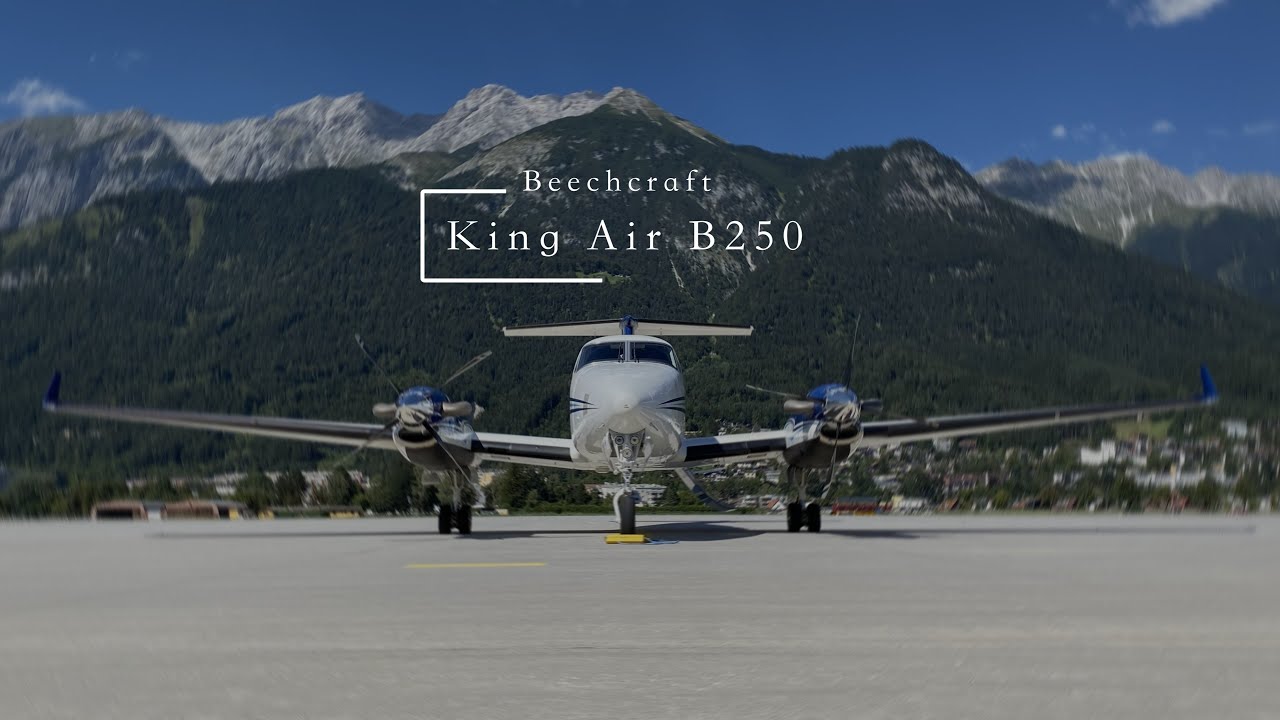 Innsbruck Airport (LOWI) Approach - Fusion Cockpit View - King Air B200/250