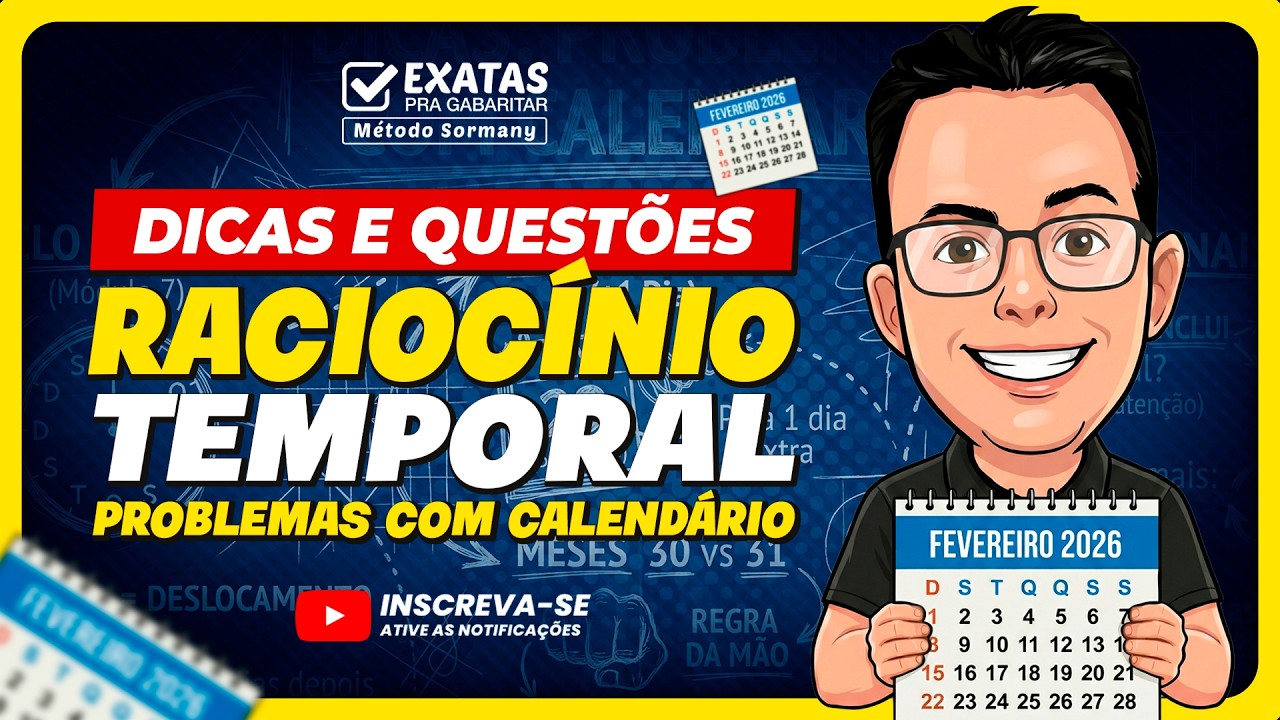 Raciocínio Temporal: Problemas com Calendário (Dicas e Macetes) 📅⏳