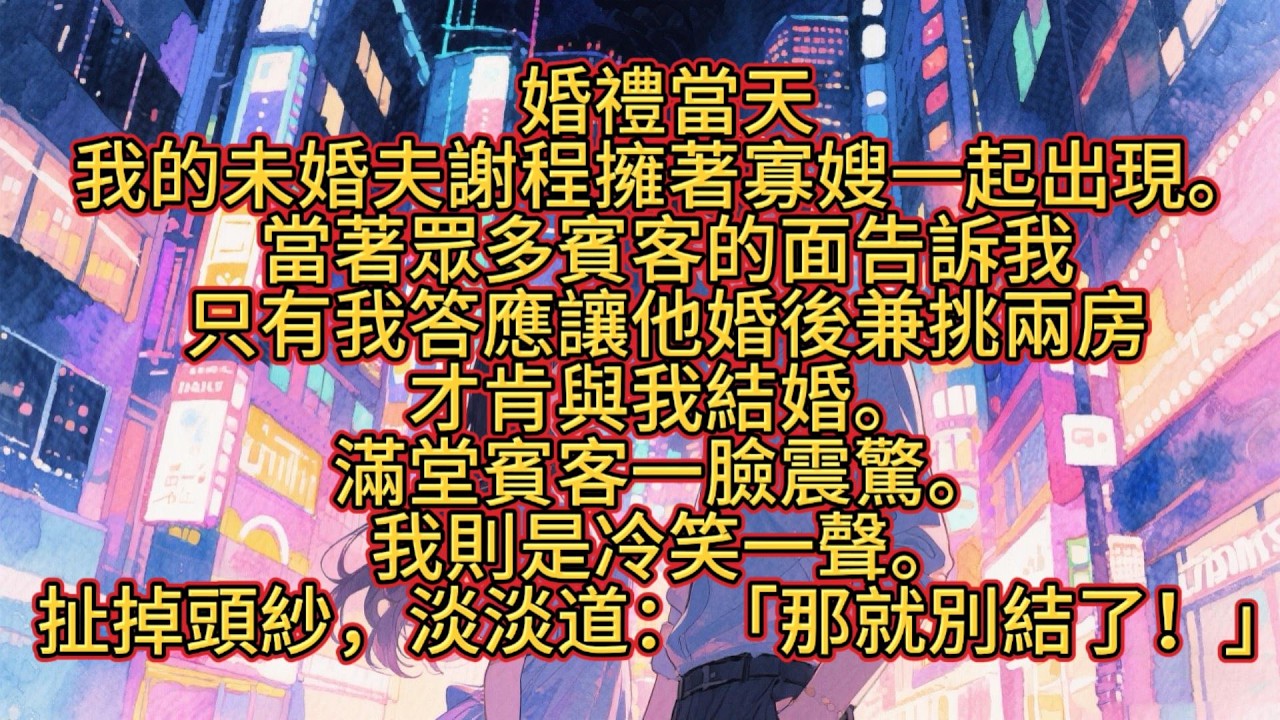未婚夫想兼挑兩房後，我則是冷笑一聲。淡淡道：「那就別結了！」#全文已完結#打臉#爽文#大女主#言情#復仇#出軌#虐渣