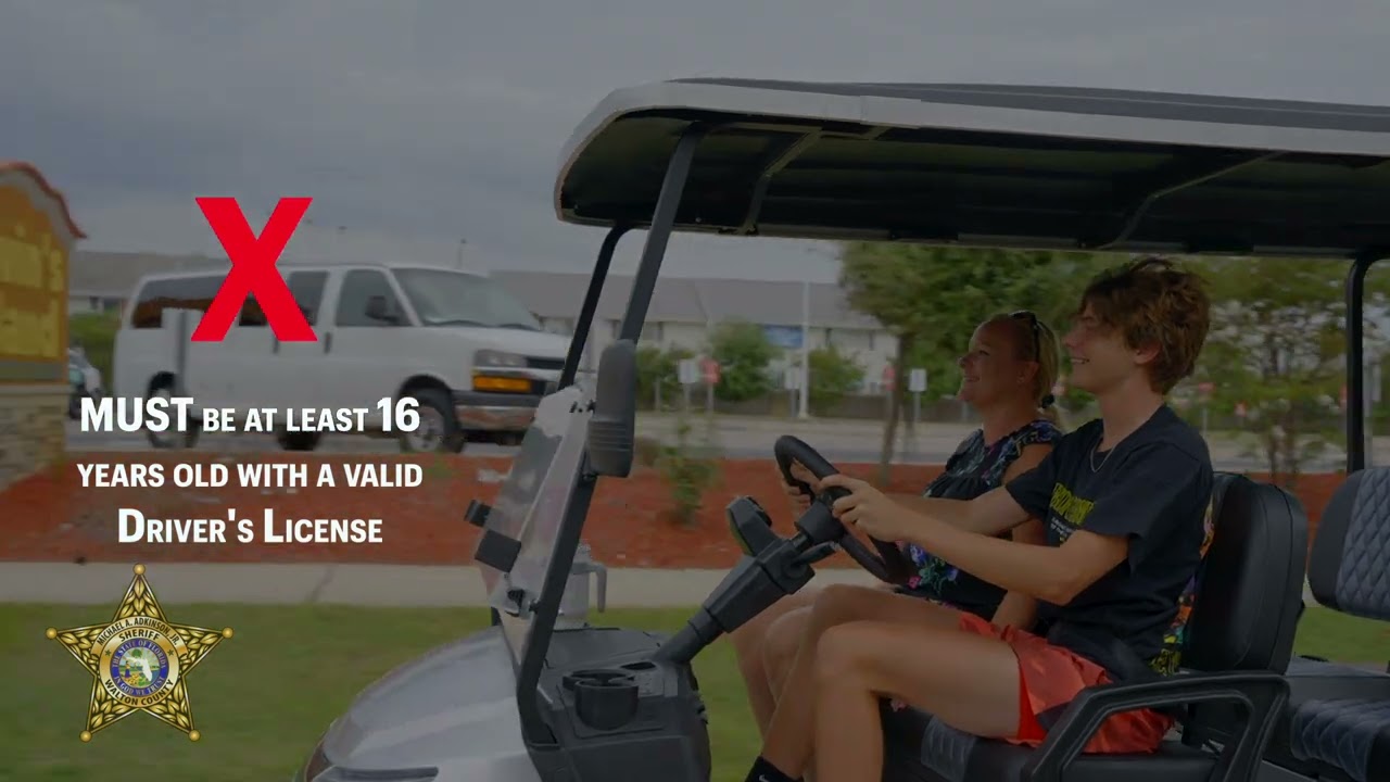 Low Speed Vehicle Safety Video by Street Legal Golf Carts with Walton County Sheriff's Office