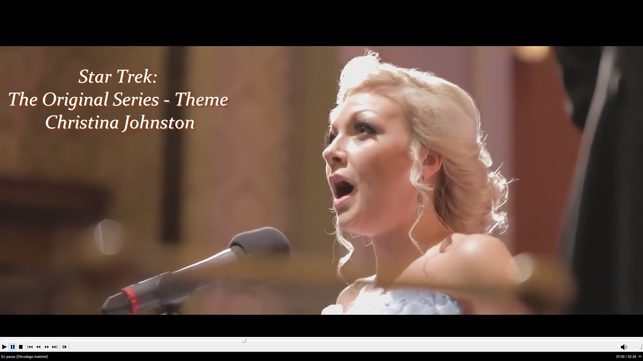 Star Trek : The original series theme performed by Christina Johnston