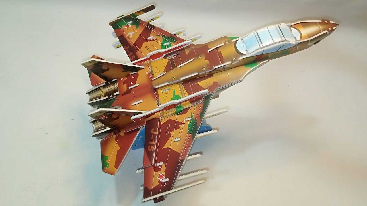 Super Military Jet Plane Made By Puzzle||@Favorite Hobbies And Tutorial