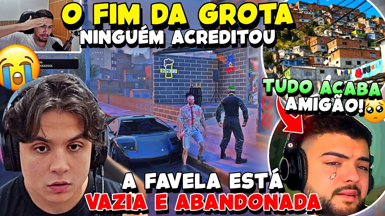 TRISTE😥🔥PAULINHO FOI VERIFICAR O EX MORRO DA GROTA e VER DE PERTO O TRISTE FIM da GROTA GTA RP