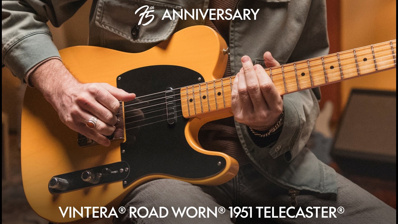 Представляем юбилейную модель Vintera Road Worn 1951 Telecaster, выпущенную к 75-летию компании F...