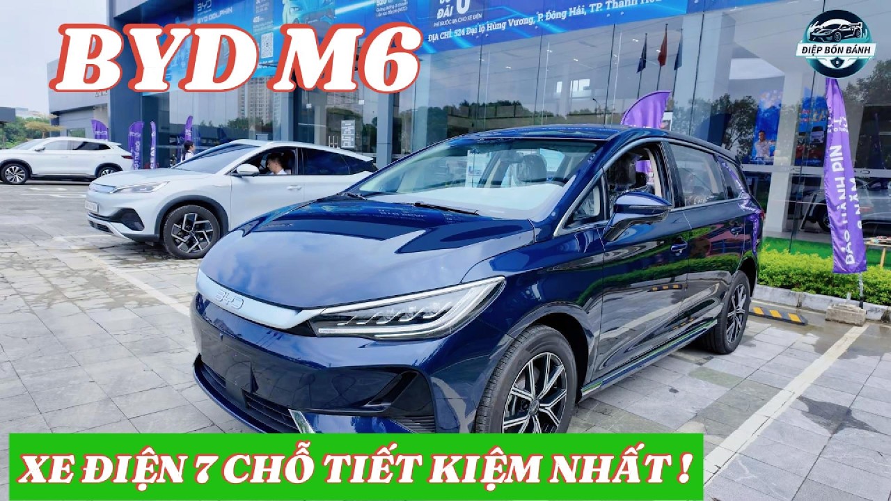 BYD M6 XANH XE ĐIỆN 7 CHỖ TIẾT KIỆM NHẤT !