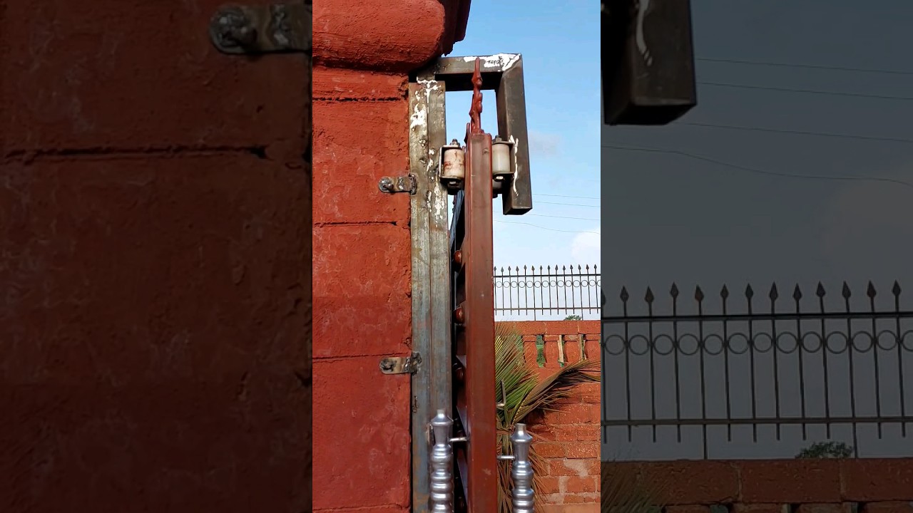 Sliding Gate Roller Fitting Idea #trending #tool #welding