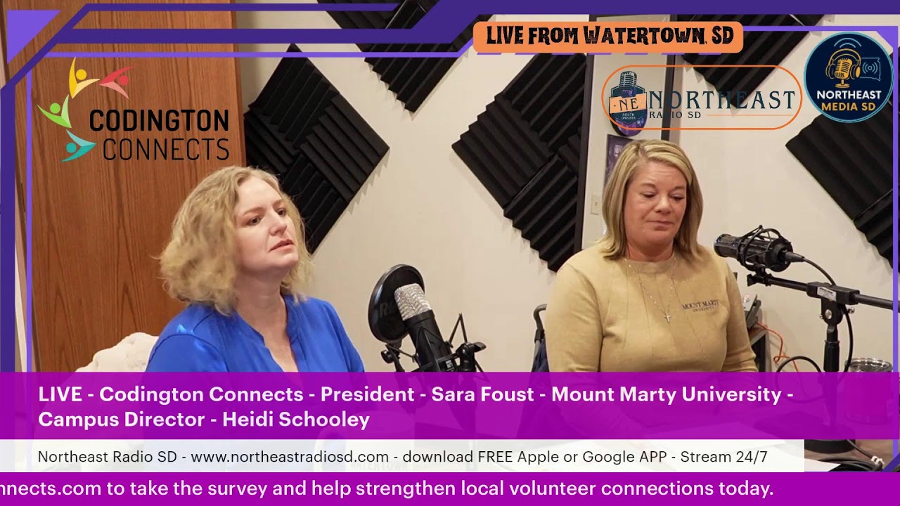 LIVE - Codington Connects - Sara Foust & Mount Marty's Heidi Schooley