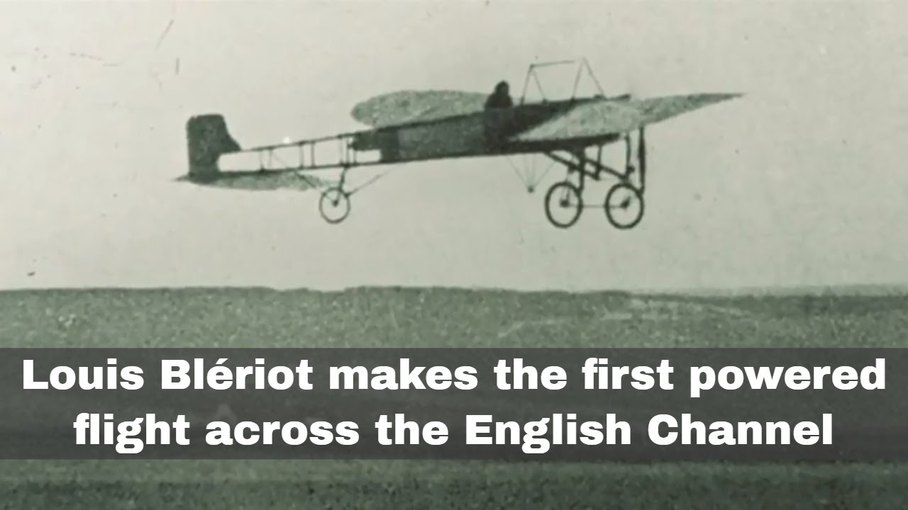 25th July 1909: Louis Blériot makes the first powered cross-Channel flight
