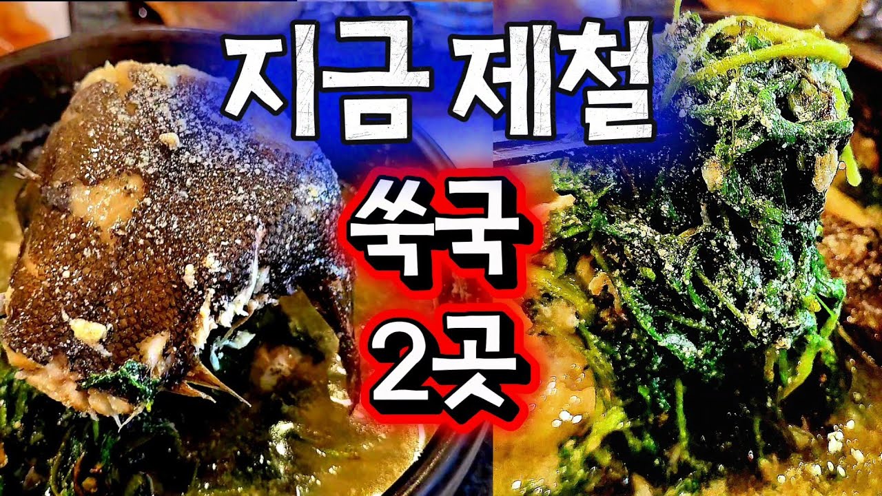가격 2배 차이..부산 도다리쑥국, 원물(문치가자미 vs 강도다리) 맛도 다를까?