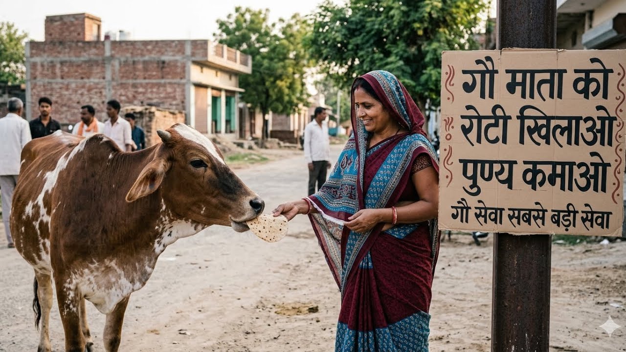 || Gau Mata Ne Bread Khayee || #shortvideo #viralvideo #gausewa #gausewa_mission_sandesh 