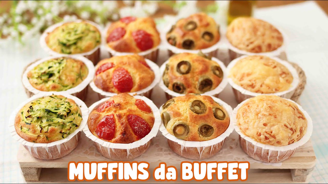 MUFFINS SALATI DA BUFFET - UN IMPASTO MILLE IDEE - Ricetta Facile e Istantanei