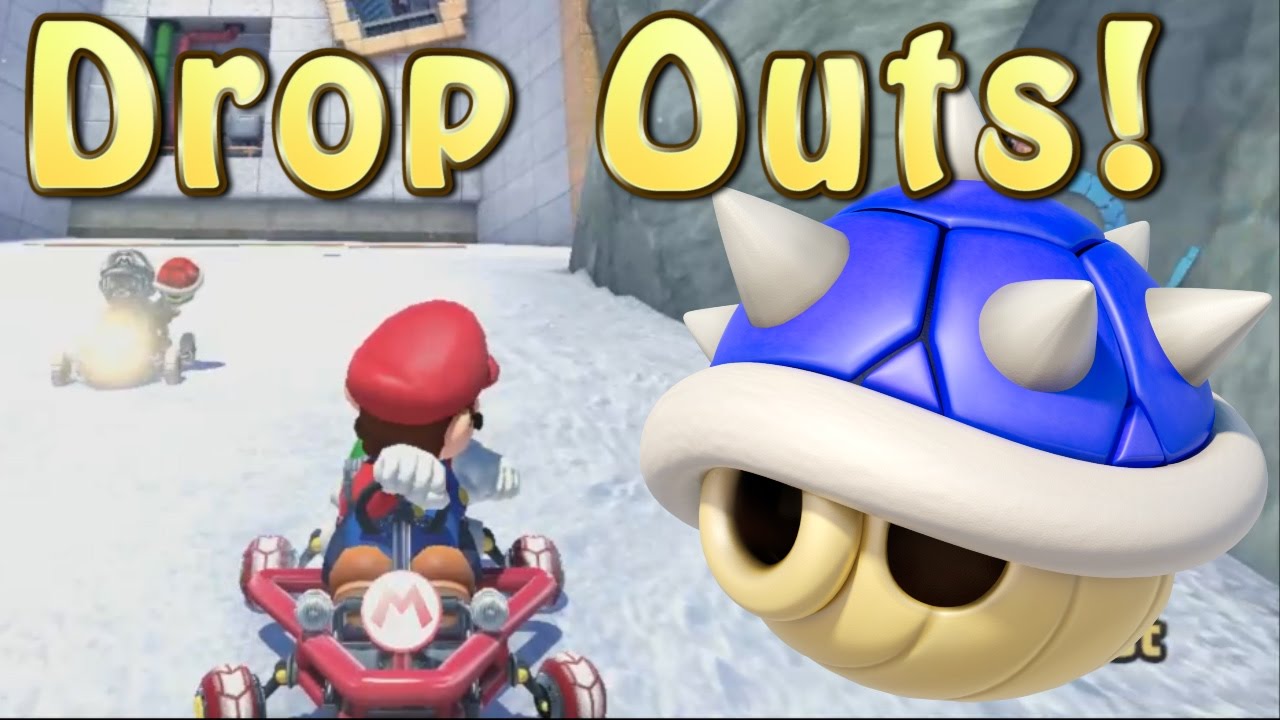 Mario Kart 8 Blue Shell Drop Out Montage 14