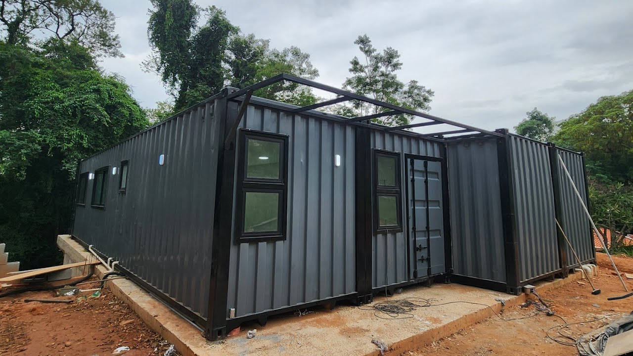 Casa Container com 120m2 -  Entregue em Itatiba/SP - Azul Containers