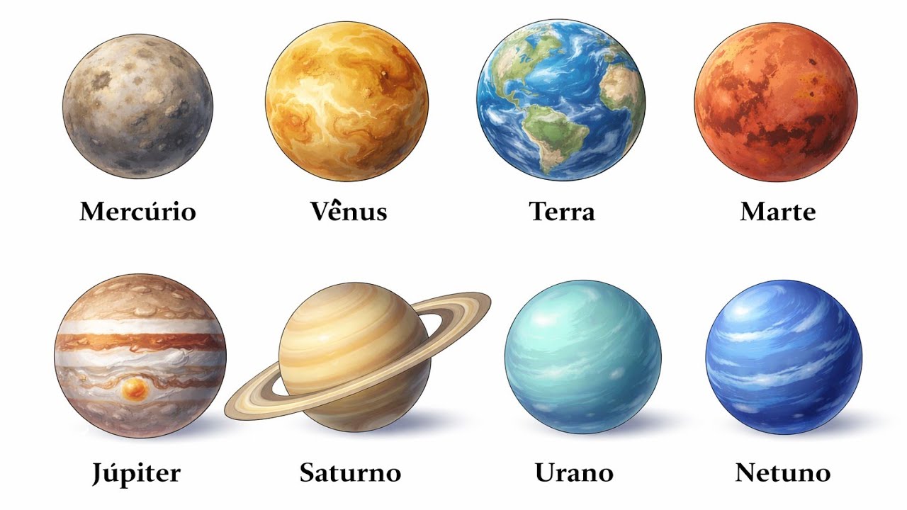 OS 8 PLANETAS DO SISTEMA SOLAR EXPLICADOS EM 10 MINUTOS