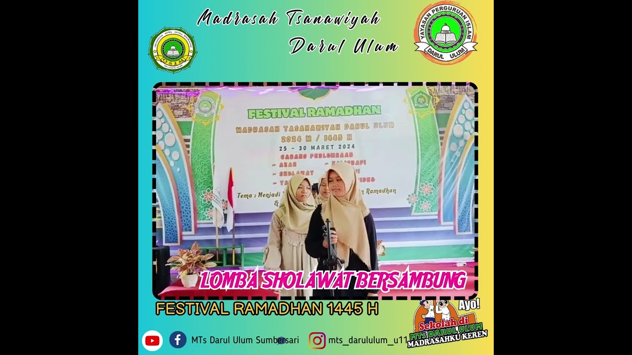 Penampilan Sholawat Bersambung kelas VIII A,MTS DARUL ULUM