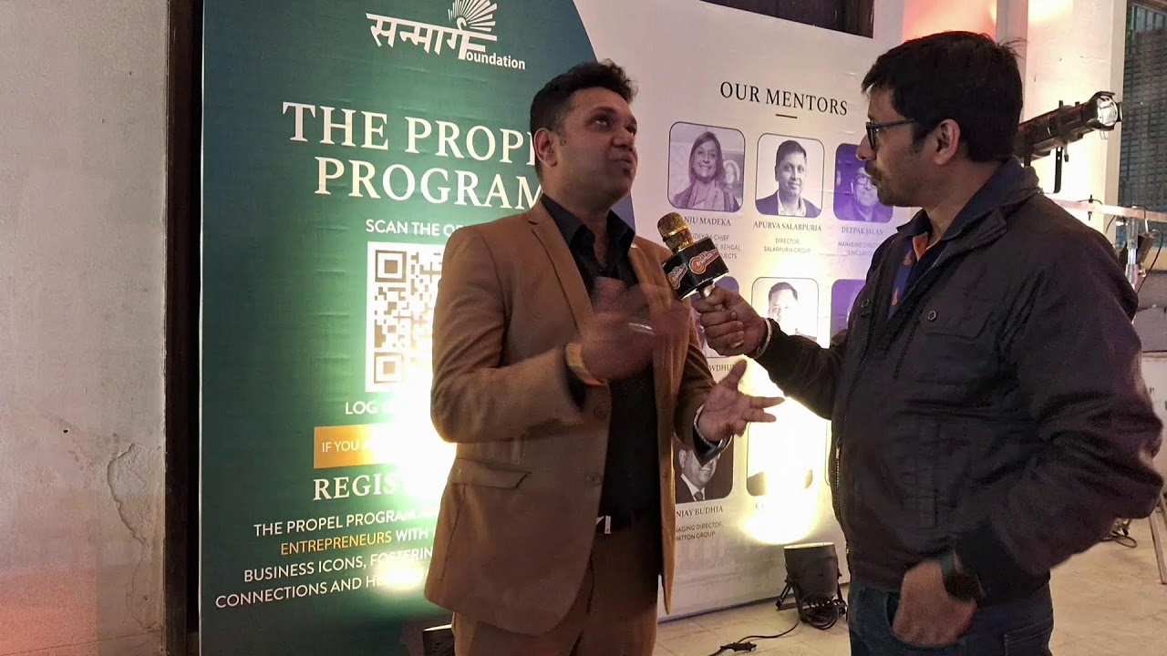 Mr. Sudip Mullick (Awardee) with Rj Animesh live from Sanmarg Business Awards