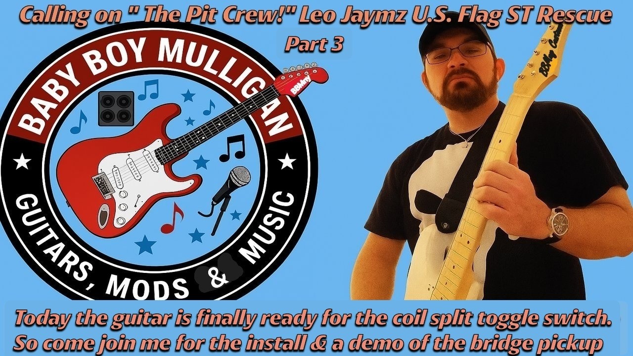 Leo Jaymz U.S. Flag ST Rescue: Calling on The Pit Crew; Part 3 #guitar #guitarrepair