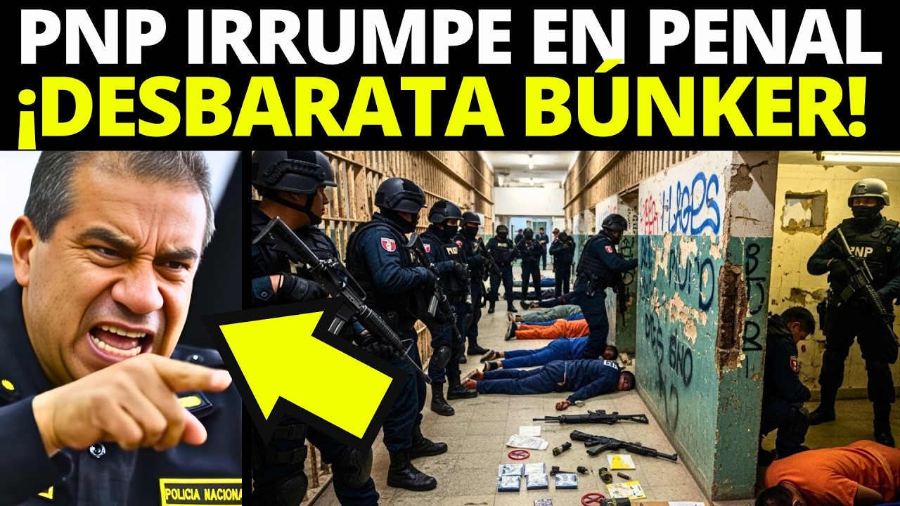 💥¡NI EN PRISIÓN ESTABAN A SALVO! PNP IRRUMPE EN PENAL Y DESBARATA BÚNKER CRIMINAL DESDE ADENTRO