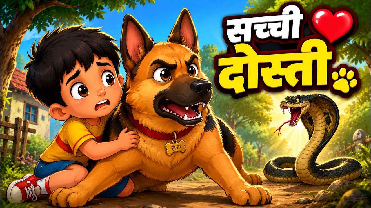 चिंटू और बहादुर कुत्ता |moral story in Hindi| Panchatantra Kahani| Hindi moral stories new #cartoon