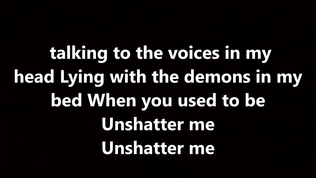 saliva - unshatter me (lyrics)