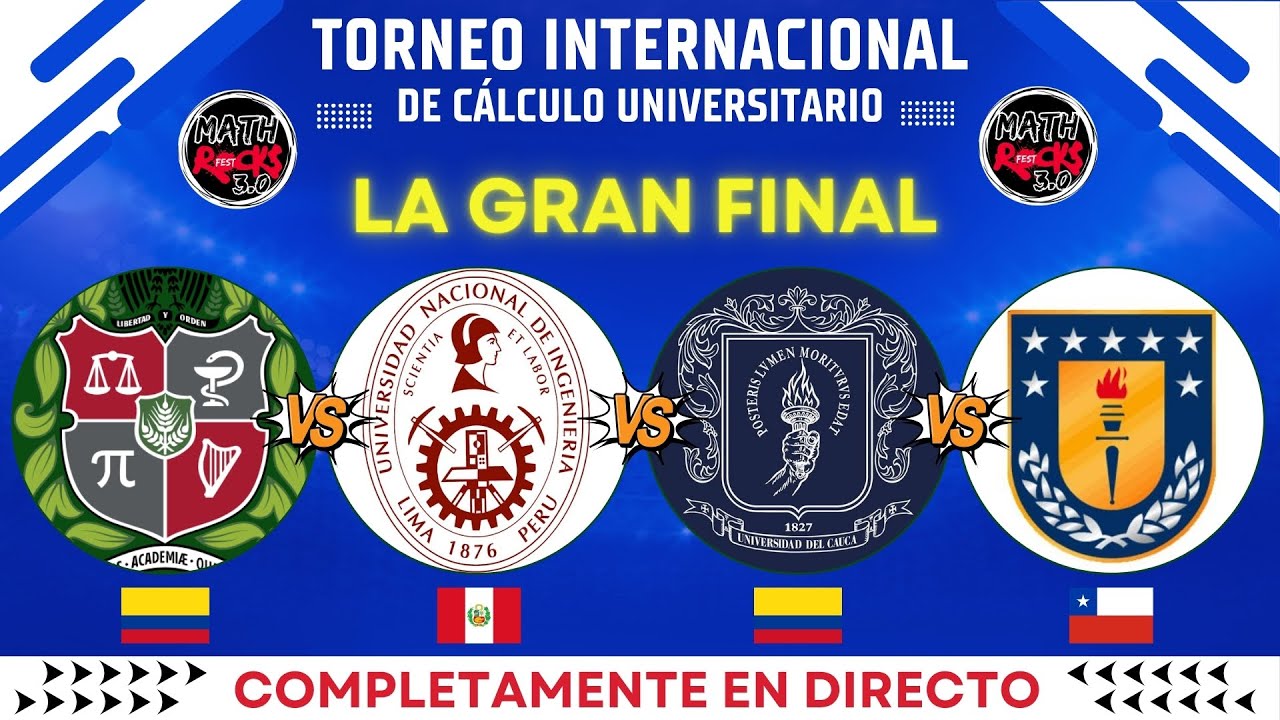 Torneo MUNDIAL de C&aacute;lculo: Universidades en la GRAN FINAL
