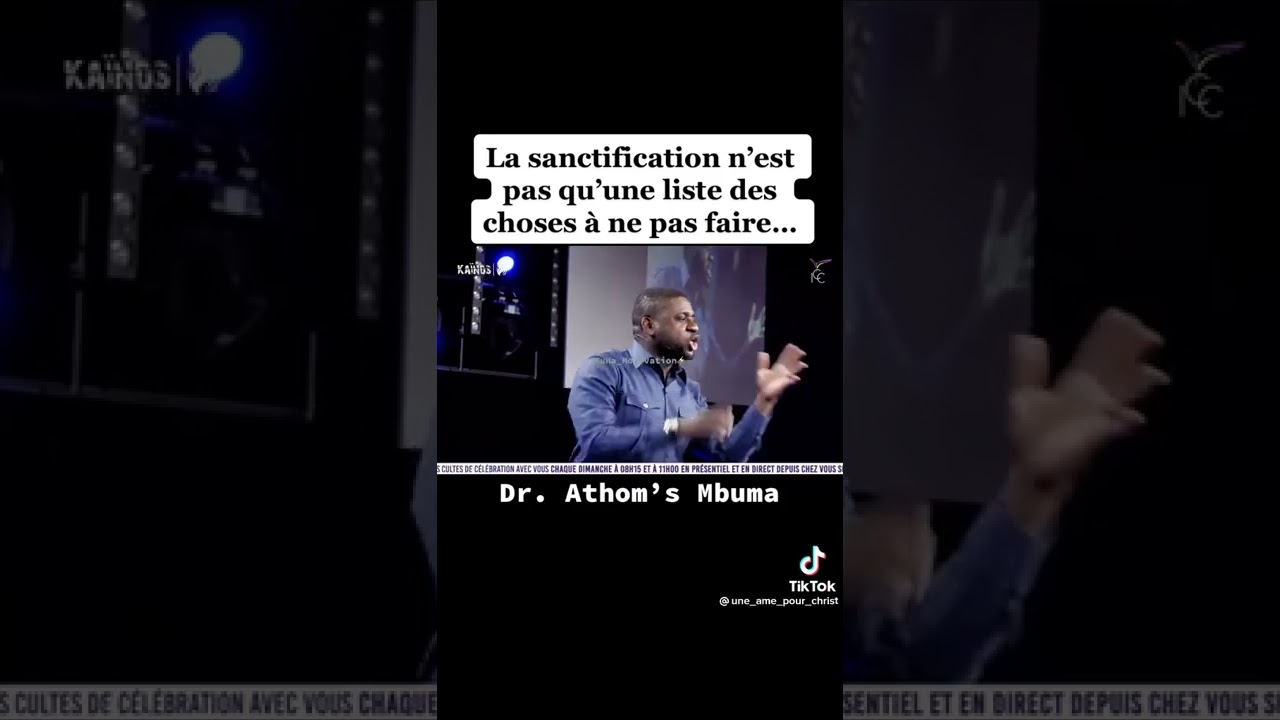 PASTEUR ATHOMS -LA SANCTIFICATION