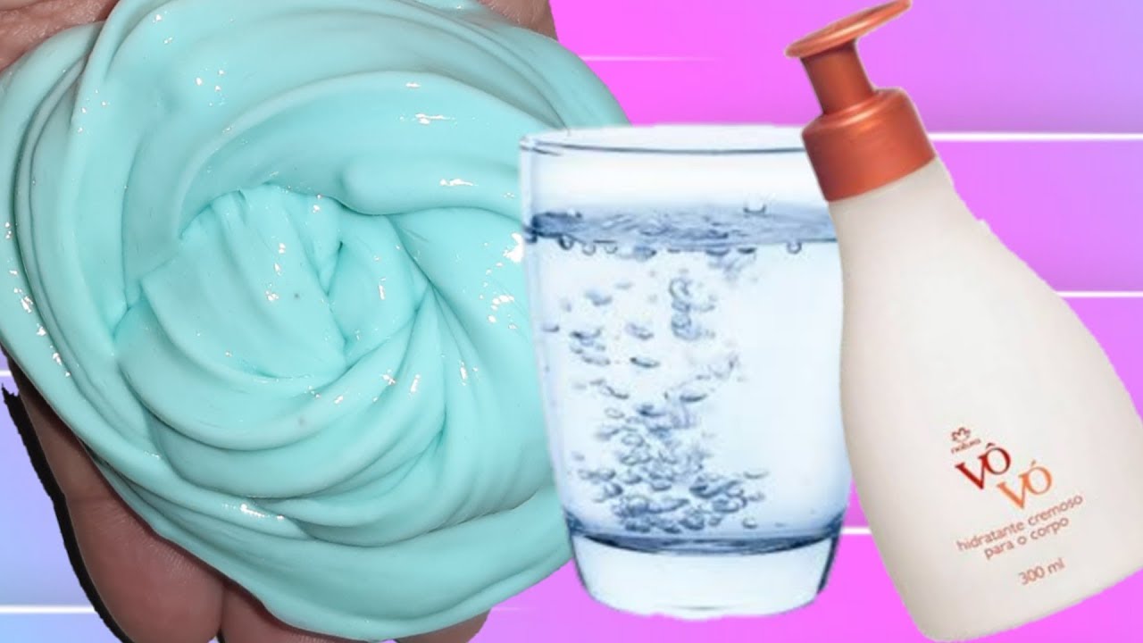 COMO FAZER SLIME DE ÁGUA E HIDRATANTE SEM GOMA / SEM BORAX /SEM AMIDO DE MILHO/ SEM OVO