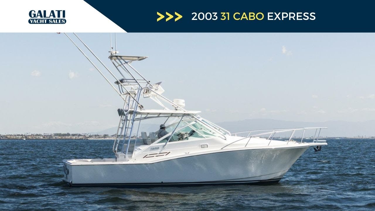 SOLD: 2003 Cabo 31 Express “Ramble On” – CAT Power & Custom Tower