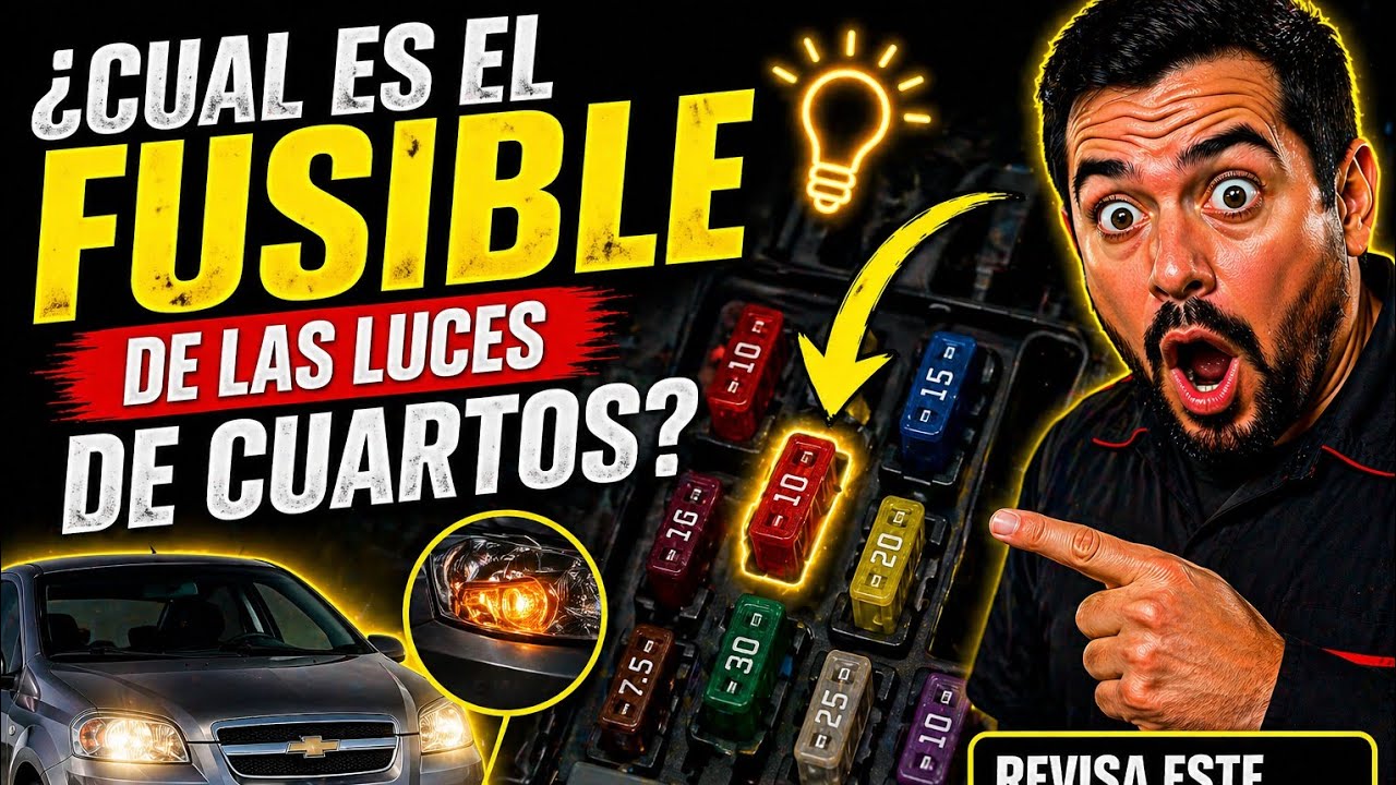 CUAL ES EL FUSIBLE DE LAS LUCES DE CUARTOS?