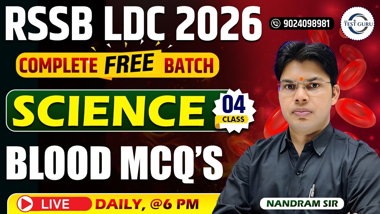 RSSB LDC 2026 SCIENCE CLASSES II 🔥 | Best MCQs | Topic-Wise PYQs | Most Repeated Questions