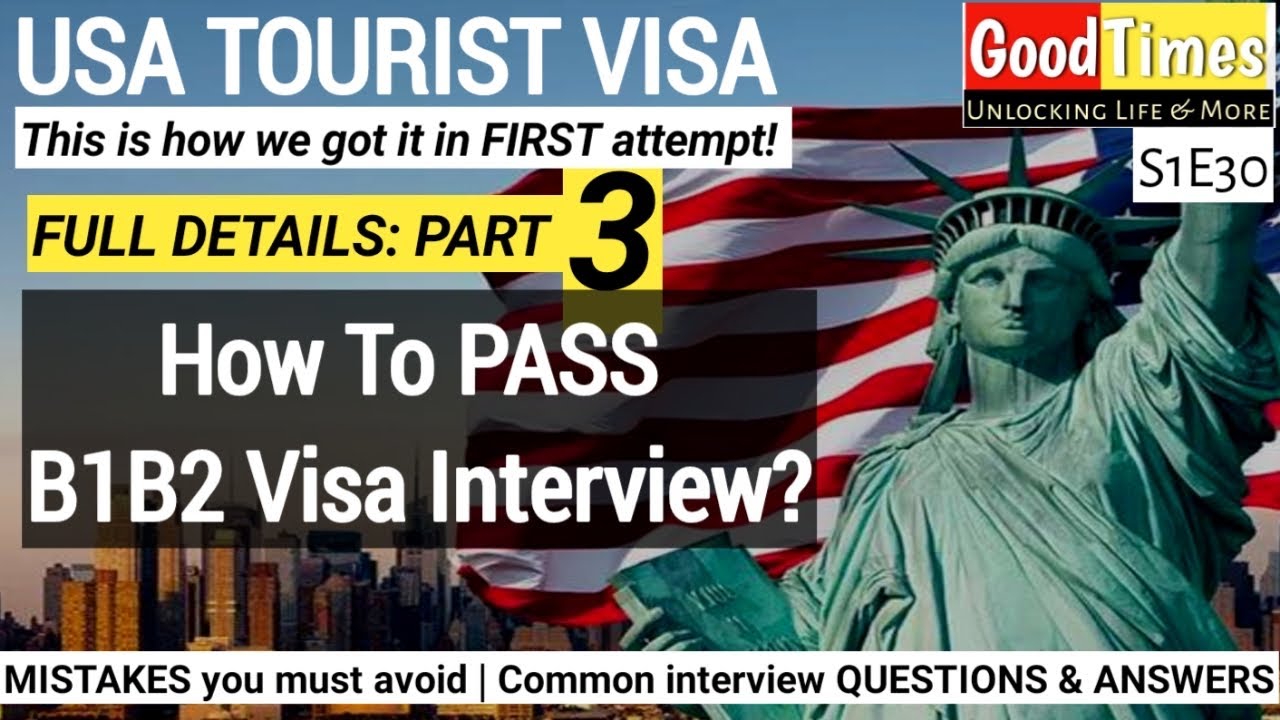 How to pass USA tourist visa interview | important questions and answers | Tips | And my experience