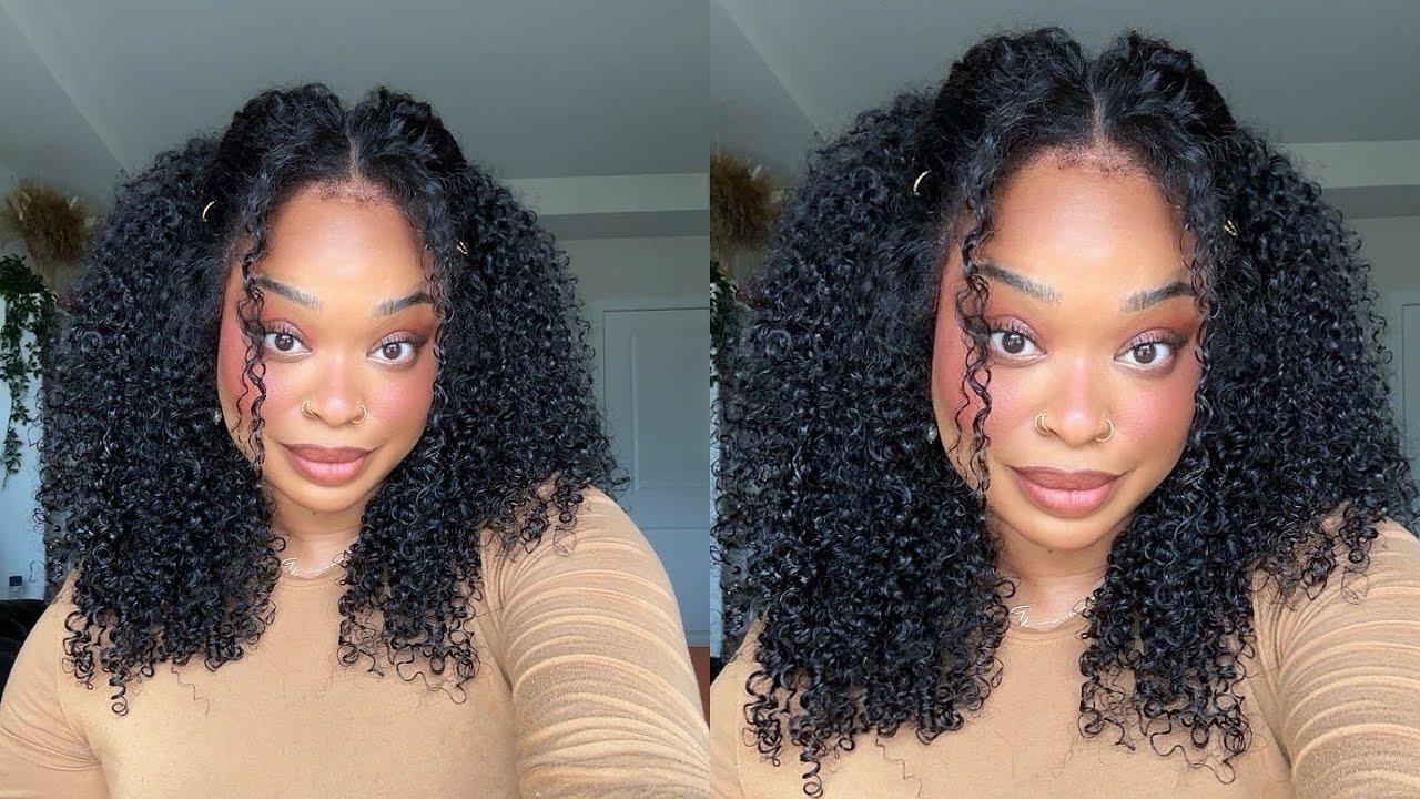 Ashimary 360 lace wig KlNKY CURLY with 4C Edges | Install and Style