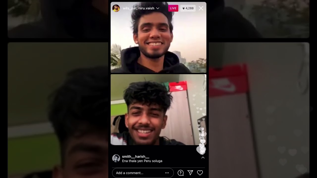 Niru Vaish × Wils pat Live 💕💕