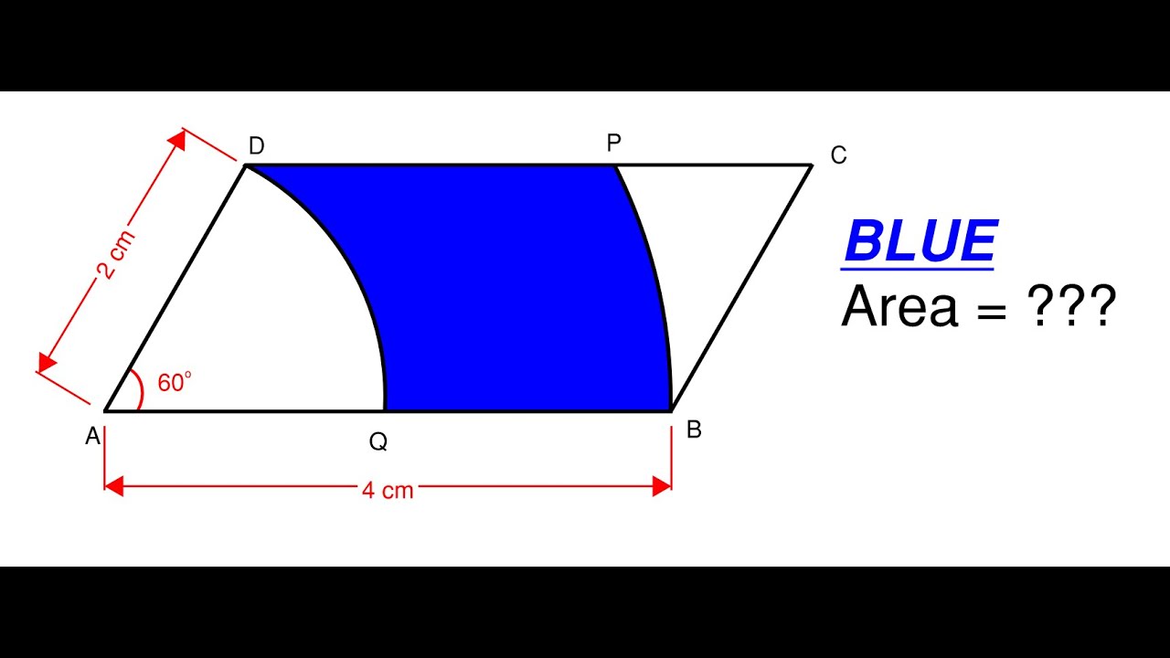 Can You Find the Blue Area of this Parallelogram? A Nice Geometry Problem Test Your Math Skills 46