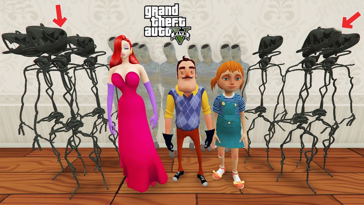 HELLO NEİGHBOR EVİNDEKİ YENİ CANAVARLAR - GTA 5 MODS