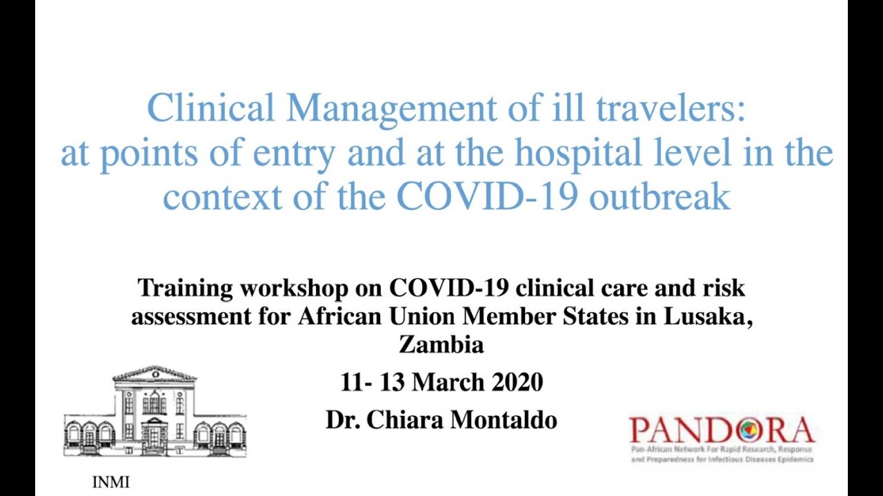 Presentation 2: Clinical management of ill traveller: Points of entry and at the hospital level