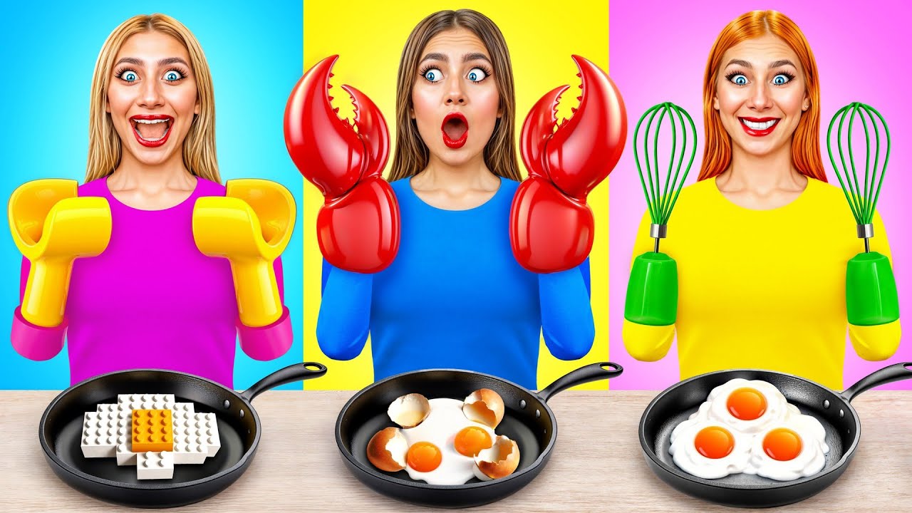 Кулинарный Челлендж | Готовим Забавными Руками от Multi DO Challenge