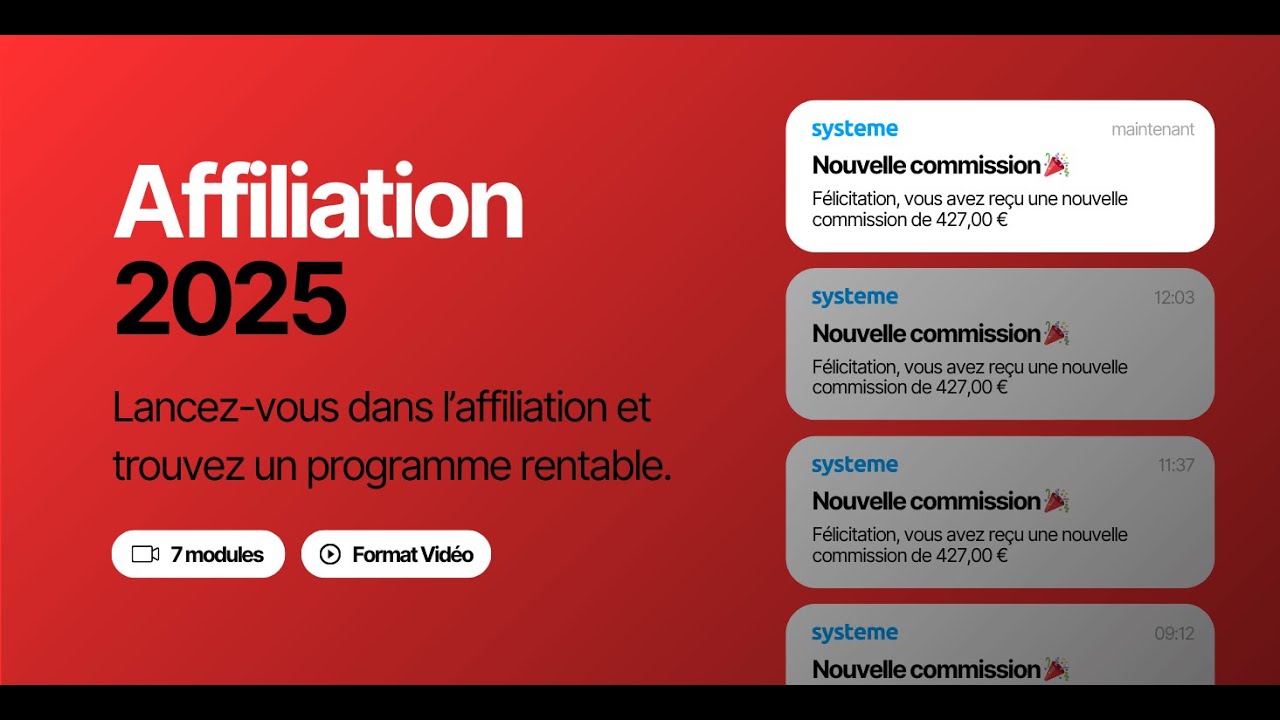 Comment faire de l'affiliation en 2025 ? Formation Premium - Dropskills