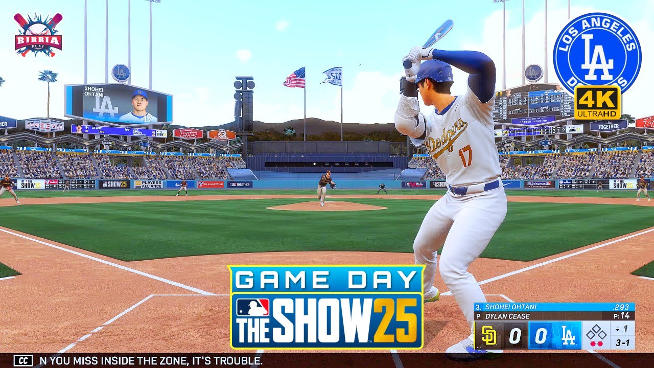 MLB The Show 25 Los Angeles Dodgers vs San Diego Padres: Ohtani vs Tatis - Gameplay PS5 4K 60fps