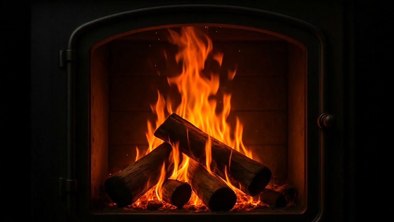 Cozy Fireplace Crackling Sounds for Relaxation & Sleep