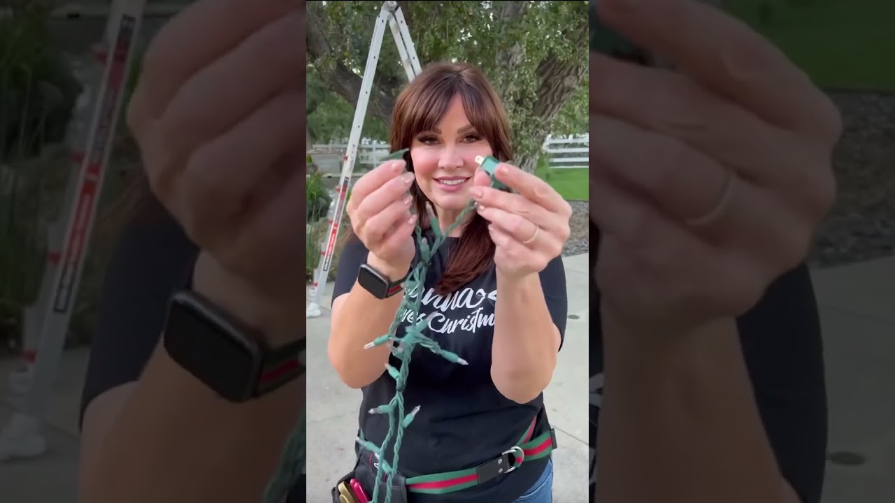 ***UPDATED*** Easy outdoor CHRISTMAS Light hack - NEW LINK IN DESCRIPTION!