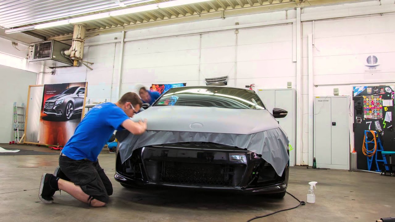 Fahrzeugfolierung, Car-wrapping VW Scirocco Grau Matt By Folien-Factory Schrobenhausen