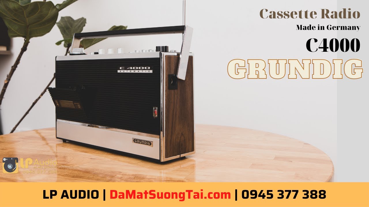 VIP đẳng cấp Đài cassette Đức Grundig C4000 giá 7tr || LP AUDIO