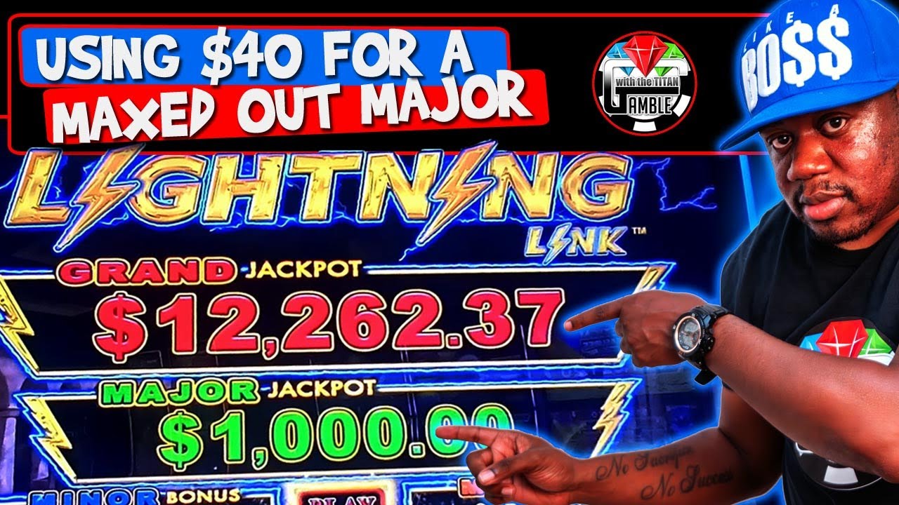 Пытаюсь превратить свои 40 долларов в КРУПНЫЙ джекпот на Lightning Link