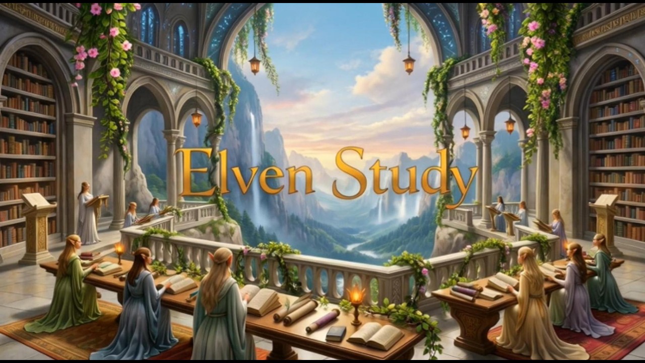 Elven Study | 1 Hour Fantasy Reading and Study Ambiance