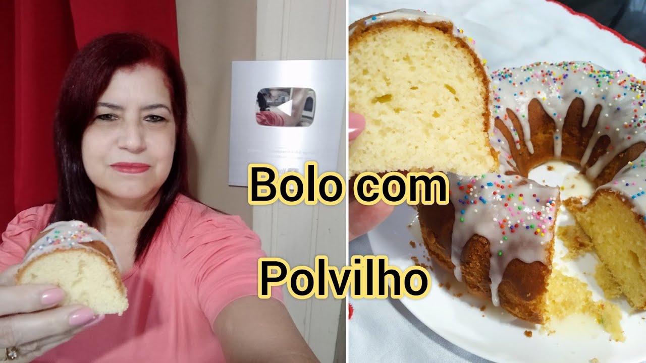 Bolo com polvilho doce. De Solange Silva.