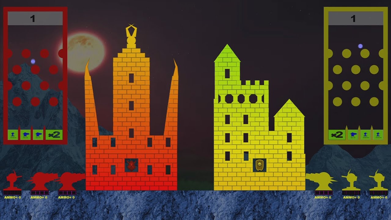 Castle Destruction Marble Race in ALgodoo ☆ The War Day #167-173