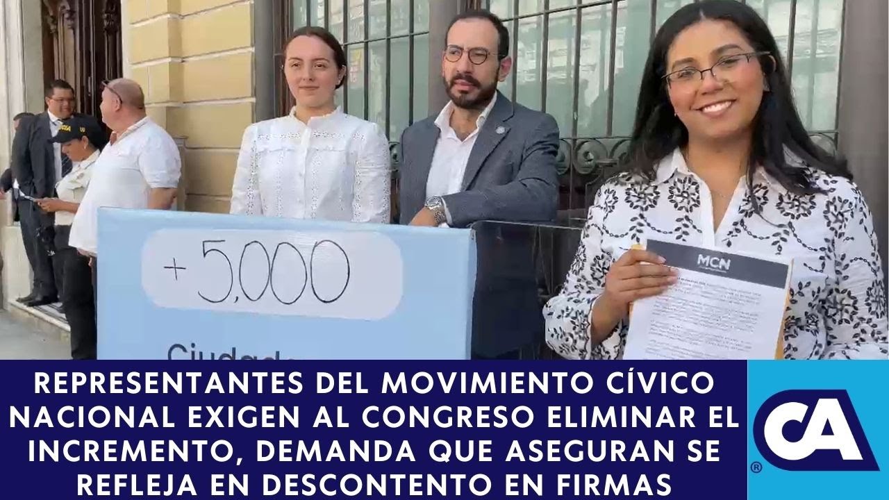 MCN entrega al menos 5 mil firmas de ciudadanos que rechazan aumento salarial de diputados