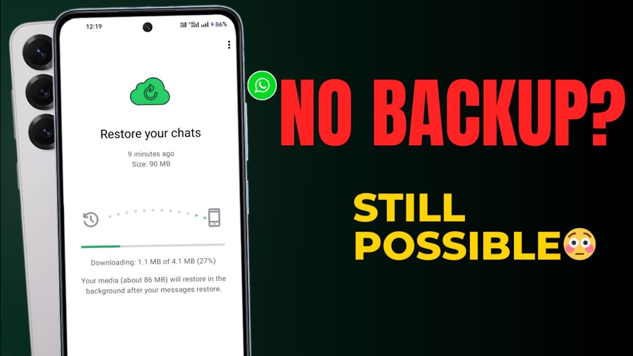 Deleted WhatsApp Chat Recovery Without Any Backup